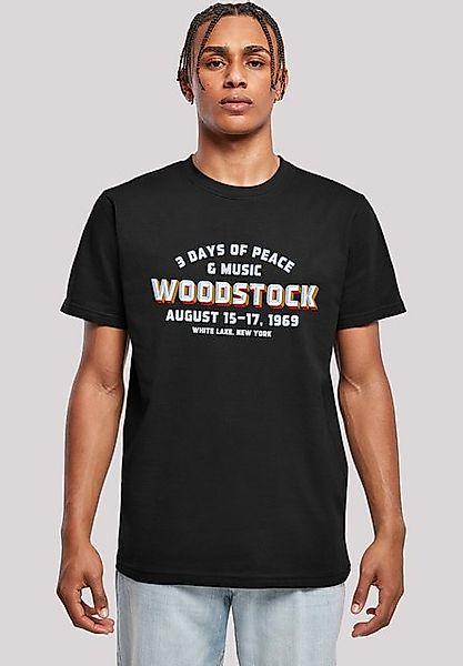 F4NT4STIC T-Shirt T-Shirt 'Woodstock Varsity 1969' Herren,Premium Merch,Reg günstig online kaufen