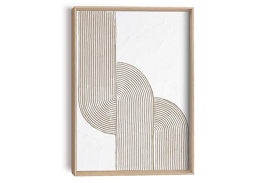 Reinders! Wandbild Schleife, Wohnzimmer - Beige - MDF - Abstrakt - 30x40 cm günstig online kaufen