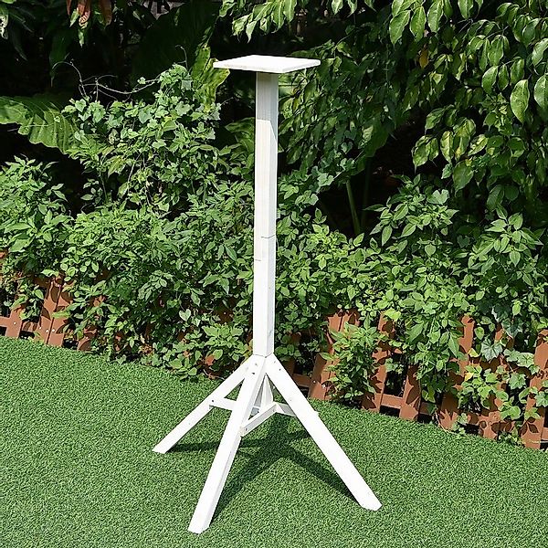 Feel2Home Vogelhausständer Vogelhausständer Holz Ständer Weiß günstig online kaufen