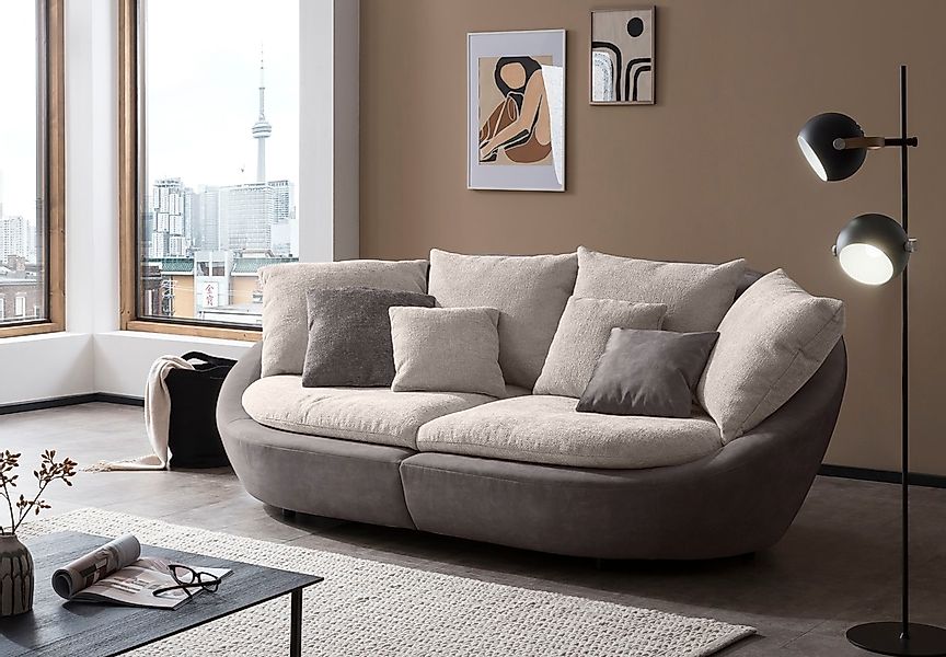 TRENDMANUFAKTUR Big-Sofa "Maui, inklusive 4 Rückenkissen und 2 Zierkissen, günstig online kaufen