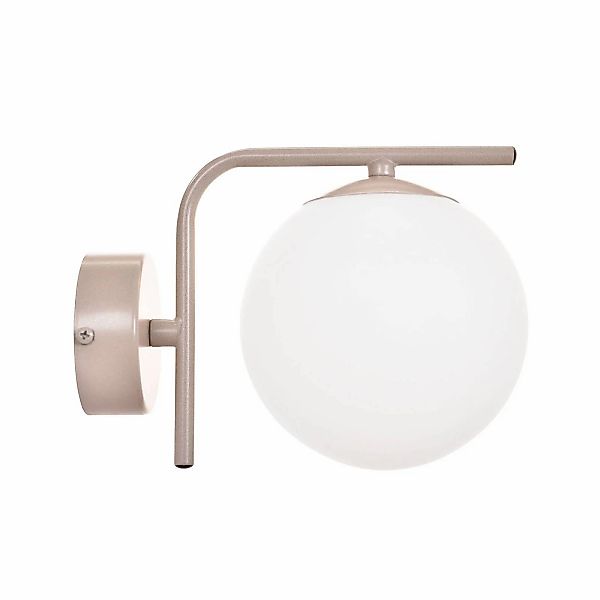 Wandleuchte Aurora, beige, 1-flammig, Glas, Metall günstig online kaufen