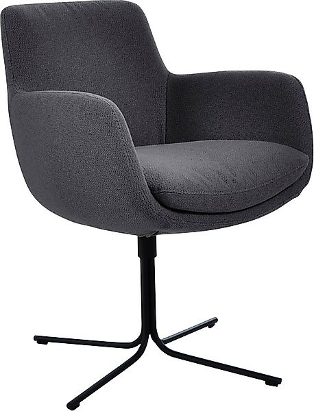 K+W Komfort & Wohnen Drehstuhl "Pego", Flachgewebe Q2 2250, filigranem 4-Fu günstig online kaufen
