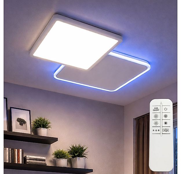 JUST LIGHT LED Deckenleuchte, LED-Leuchtmittel fest verbaut, Warmweiß, Neut günstig online kaufen