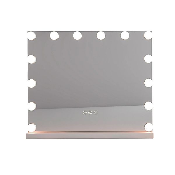 Costway Hollywood Spiegel mit Beleuchtung 50 x 12 x 43 cm günstig online kaufen