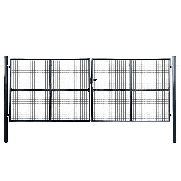 vidaXL Gartentor Mesh-Gartentor Verzinkter Stahl 400 günstig online kaufen