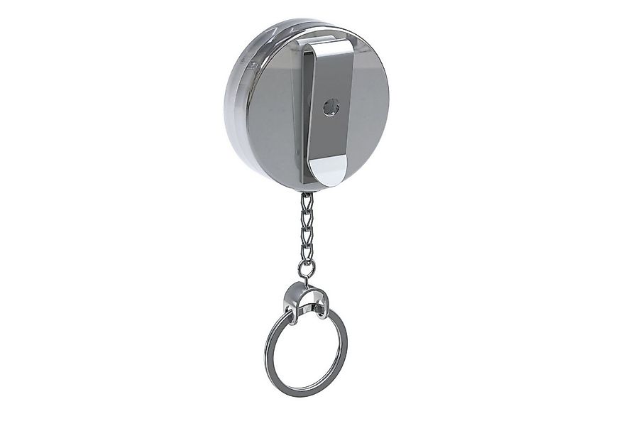 BASI Gürtelhalter Gürtel-Clip, Schlüsselring, Silber, Ø 5,2 cm, Kette auszi günstig online kaufen