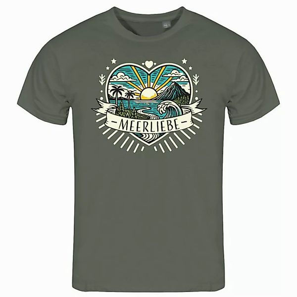 deinshirt Print-Shirt Herren T-Shirt Ich Liebe das Meer Funshirt mit Motiv günstig online kaufen