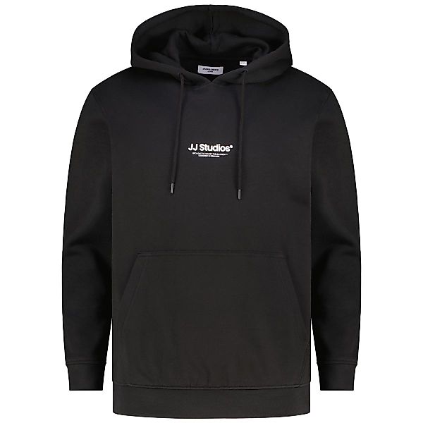 Jack&Jones Hoodie mit Label-Print Farbe schwarz Größe: 5XL günstig online kaufen