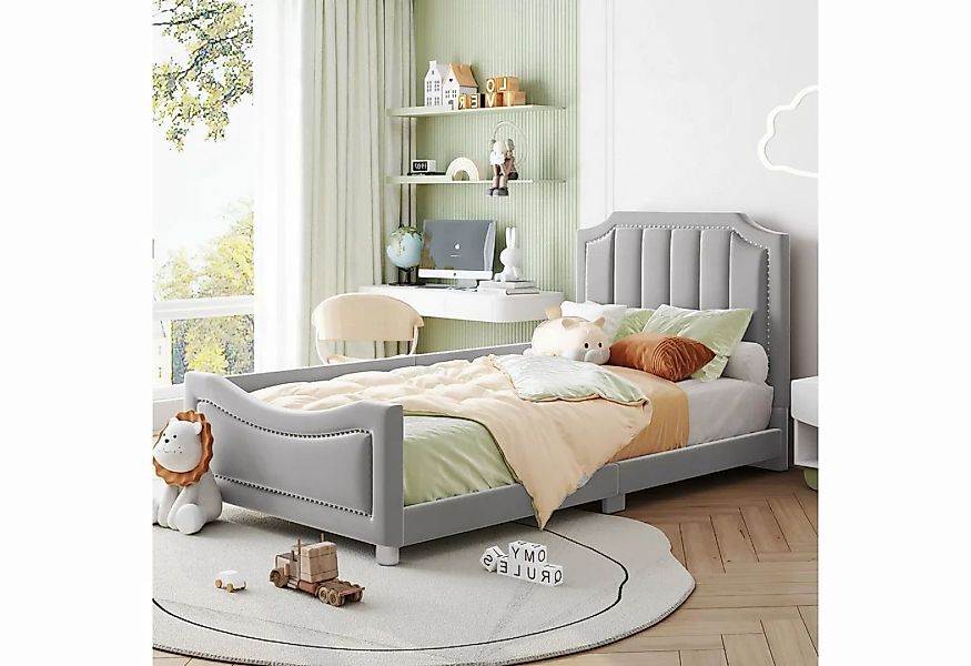 REDOM Kinderbett Polsterbett Schlafsofa Bett Einzelbett, mit Rückenlehne Ar günstig online kaufen