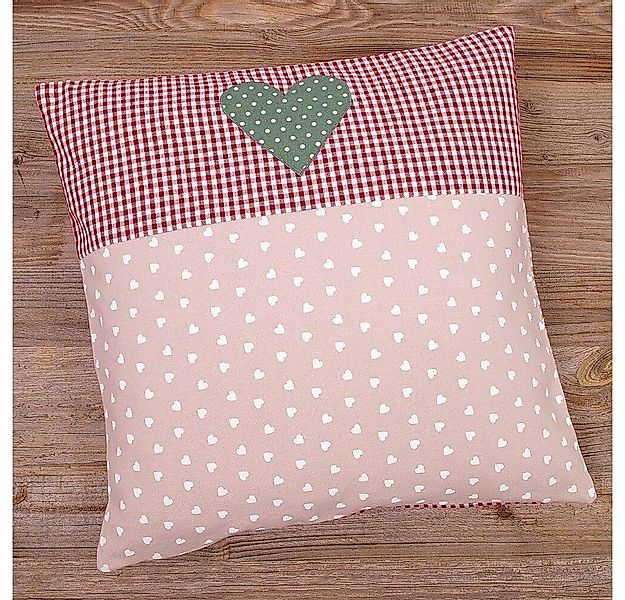 matches21 HOME & HOBBY Kissenbezüge Kissen-Bezug 40x40 cm Landhaus-Stil Her günstig online kaufen