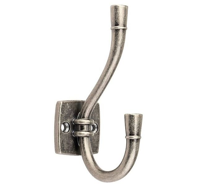 livingpoint24 Garderobenhaken Garderobenhaken Argo, Kleiderhaken Silber ant günstig online kaufen