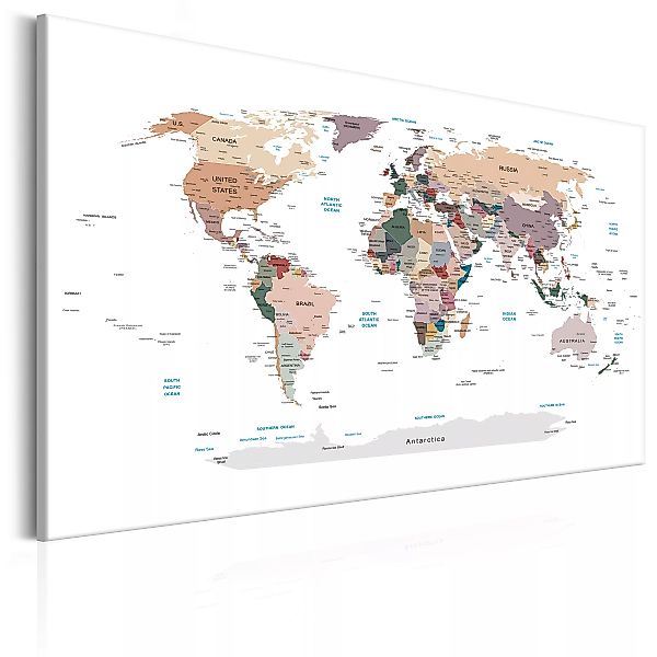 Wandbild - World Map: Where Today? günstig online kaufen