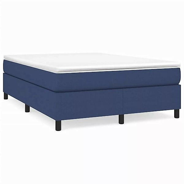 vidaXL Boxspringbett Blau 140x200 cm Stoff1394390 günstig online kaufen