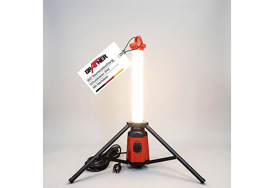 Grafner LED Baustrahler Arbeitsstrahler 360° Baustellenleuchte Standleuchte günstig online kaufen