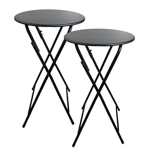 Chefgastro Stehtisch 2er Set Mit Hussen Klappbar Rund Hxø 110X60Cm Bistroti günstig online kaufen