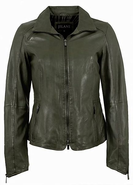 Jilani Lederjacke Enna-2 Jilani - Damen Lederjacke Lammnappa olive günstig online kaufen