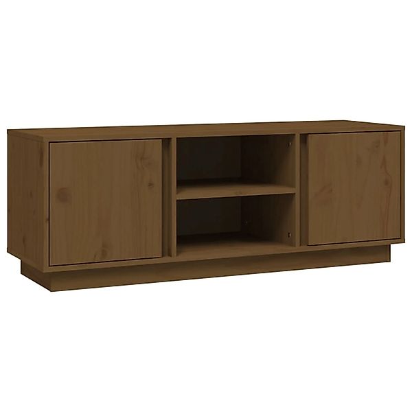 Vidaxl Tv-schrank Honigbraun 110x35x40,5 Cm Massivholz Kiefer günstig online kaufen
