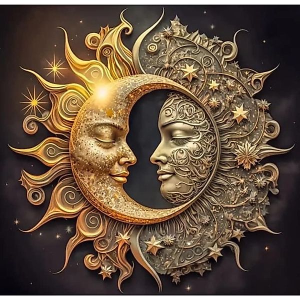 Rötting Design Malen nach Zahlen Diamond Painting Set 5d DIY Motiv Sonne un günstig online kaufen