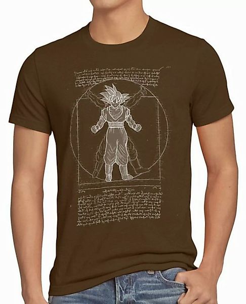 style3 T-Shirt Vitruvianischer Son-Goku da vinci ball z roshi vegeta günstig online kaufen