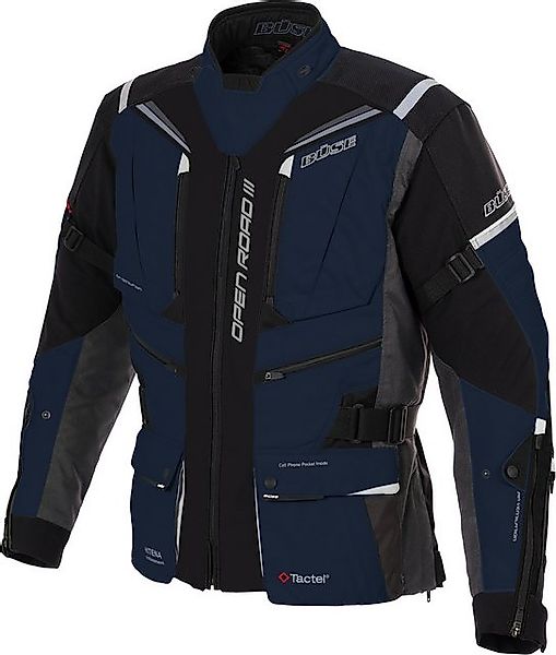 Büse Motorradjacke Büse Open Road III Textiljacke Dunkelgrau günstig online kaufen