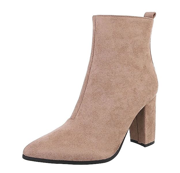 Ital-Design Elegante Stiefeletten mit Blockabsatz für Damen High-Heel-Stief günstig online kaufen