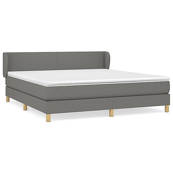 vidaXL Boxspringbett mit Matratze Dunkelgrau 180x200 cm Stoff1388868 günstig online kaufen