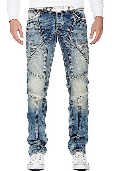 Cipo & Baxx Regular-fit-Jeans Hose BA-CD535 (1-tlg) mit dicken Kontrastnäht günstig online kaufen