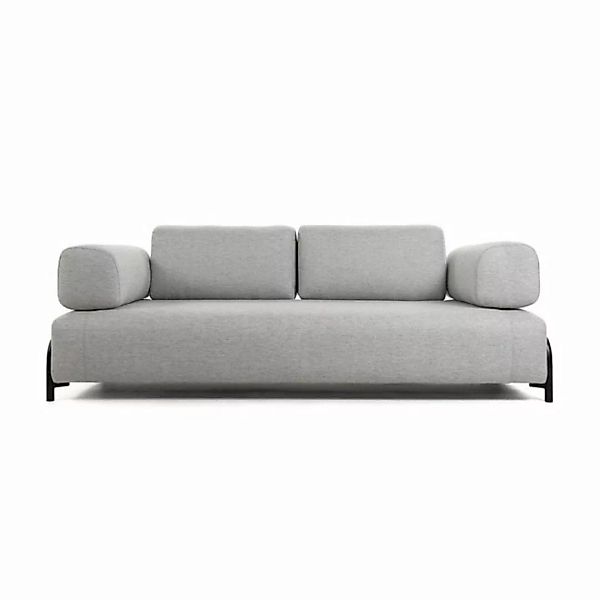 Natur24 Sofa Sofa Compo 3-Sitzer hellgrau 232cm Couch günstig online kaufen