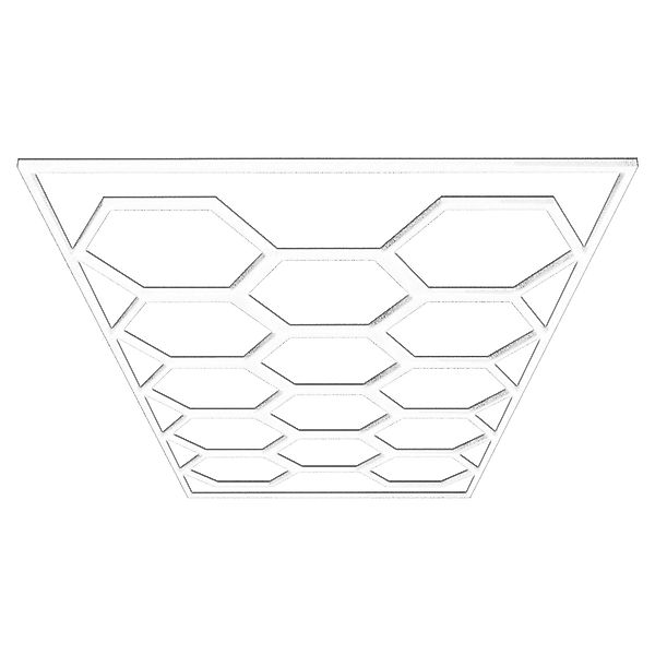Barberpub Deckenleuchten BarberPub Hexagon Deckenleuchte LED Garage Light, günstig online kaufen