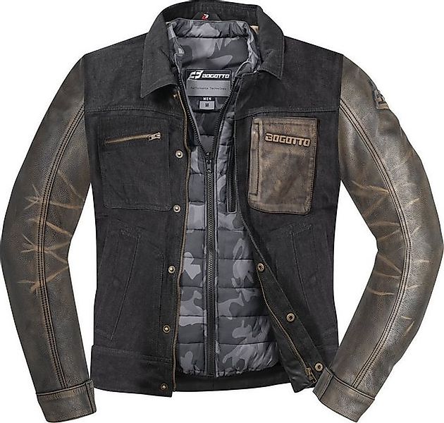 Bogotto Motorradjacke Bullfinch Motorrad Leder-/Textiljacke (wasserdicht) h günstig online kaufen