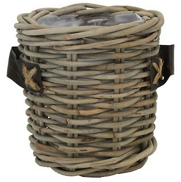 Van der Leeden Blumentopf Blumenkorb Pflanzkorb Topf 35x35cm Rattan Weide S günstig online kaufen