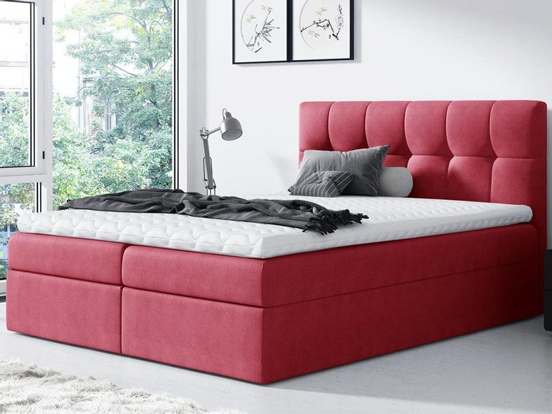 Beautysofa Boxspringbett Kontinentales Bett mit Matratze günstig online kaufen