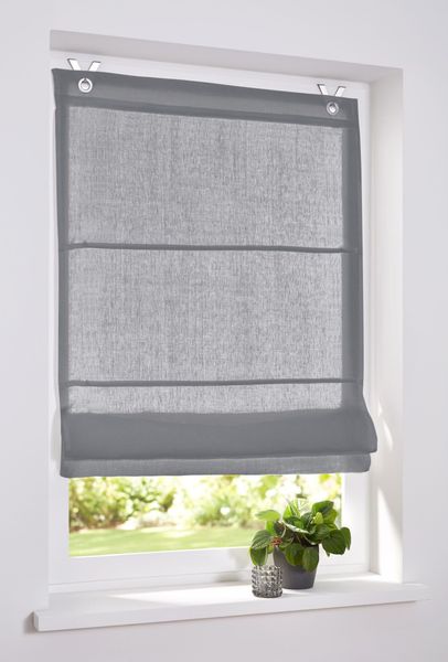 Kutti Raffrollo "Metis" mit Hakenaufhängung ohne Bohren einfarbig, blickdic günstig online kaufen