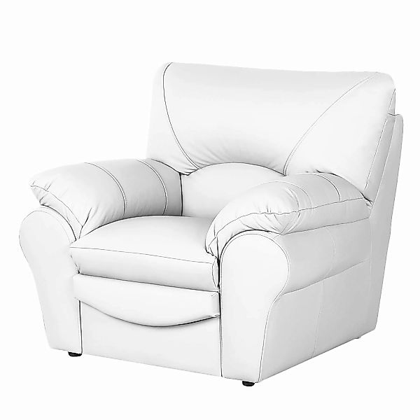 home24 Modoform Sessel Torsby Weiß Kunstleder 105x92x85 cm (BxHxT) günstig online kaufen
