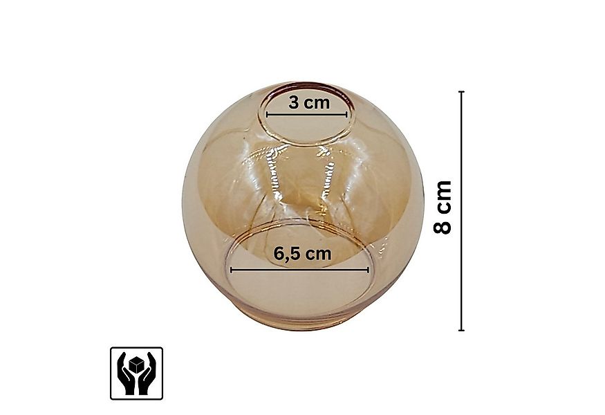 Lichthandel Hoch Lampenschirm klein Hängelampe E14 Lampenschirm Glas Castel günstig online kaufen