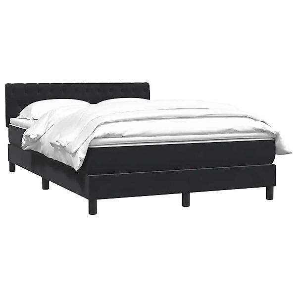 vidaXL Boxspringbett mit Matratze Schwarz 160x210 cm Samt 3316505 günstig online kaufen