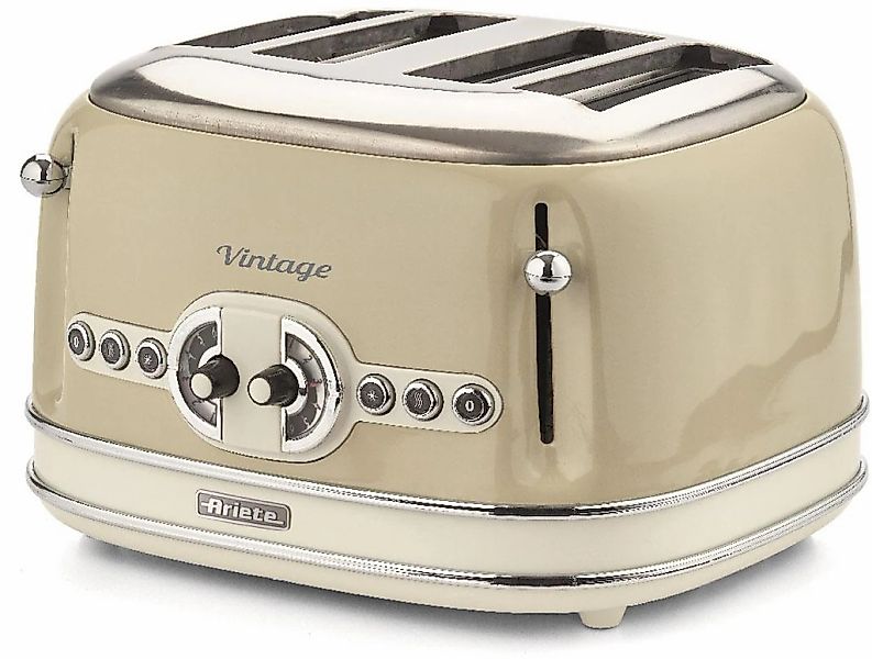 Ariete Toaster "Vintage" 4 kurze Schlitze für 4 Scheiben 1600 W günstig online kaufen