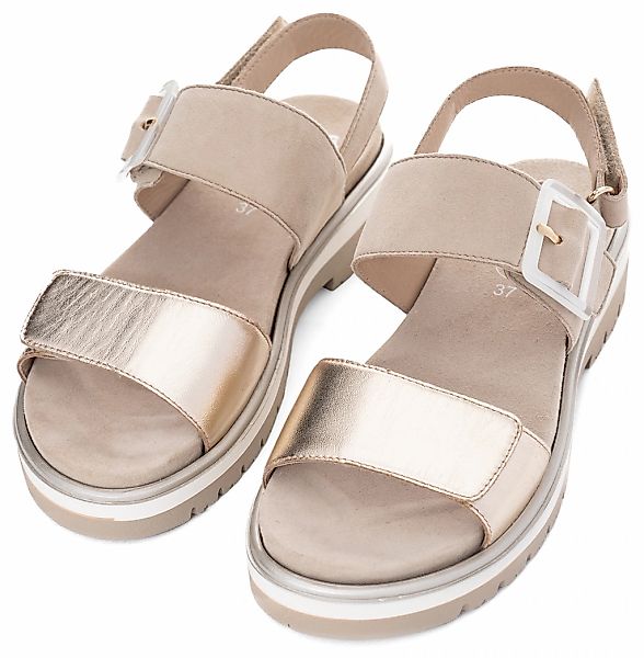 Ara Plateausandaletten "MALAGA", Plateausandale, Klettschuh in Bequemweite günstig online kaufen