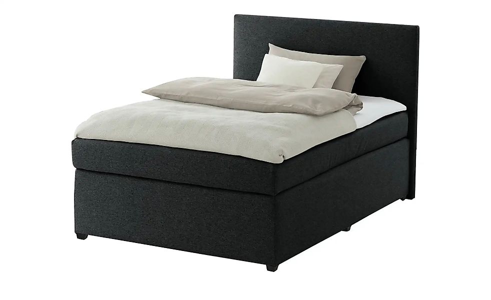 Boxspringbett mit Matratze und Topper  H3 Duke ¦ schwarz ¦ Maße (cm): B: 97 günstig online kaufen