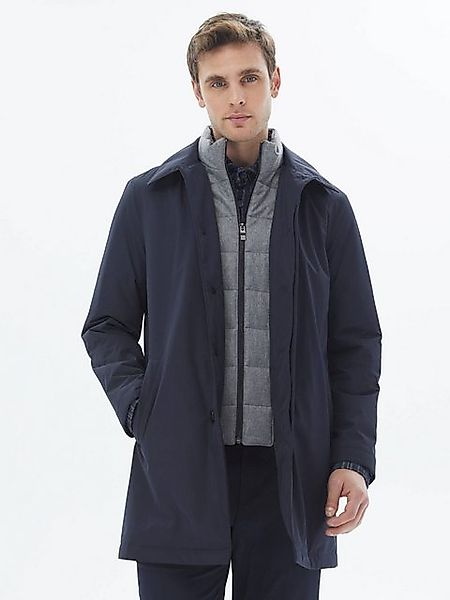 KİP Winterjacke Blauer Gewebemantel günstig online kaufen