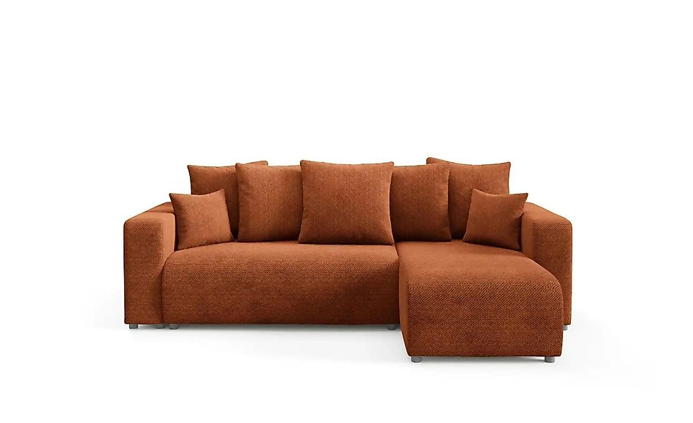Ecksofa mit Schlaffunktion Evora ¦ kupfer ¦ Maße (cm): B: 247 H: 88 Polster günstig online kaufen