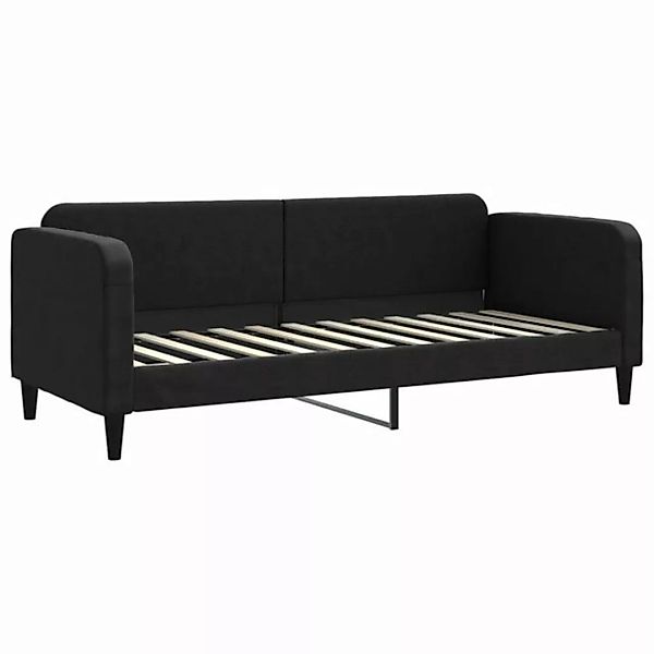 vidaXL Bett Tagesbett Schwarz 80x200 cm Stoff günstig online kaufen