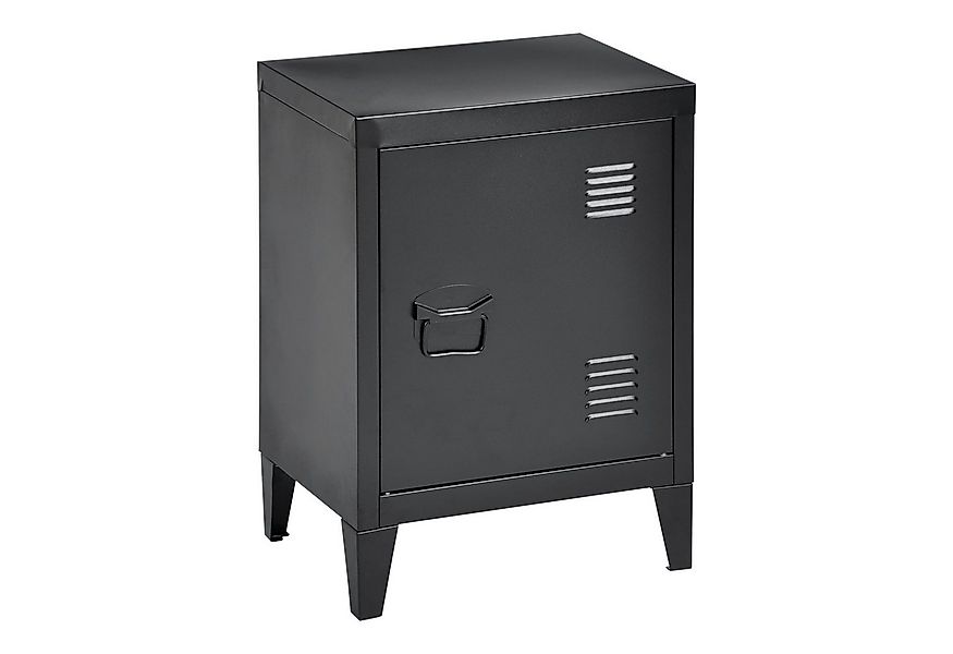 en.casa Nachtschrank (1-St) »Inari« mit Türgriff links Stahl 57 x 40 x 30 c günstig online kaufen