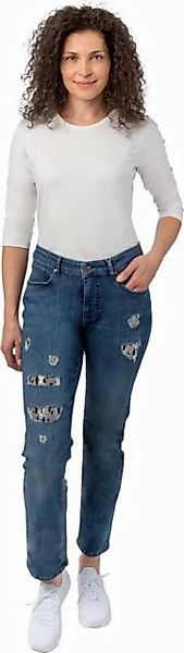 Gio Milano Stretch-Jeans Gio-Kim2 Power-Stretch-Jeans mit Glitzersteinen günstig online kaufen