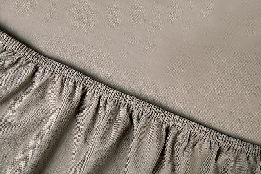 Kayori Spannbettlaken Shizu, Jersey-Elasthan, Gummizug: rundum, günstig online kaufen