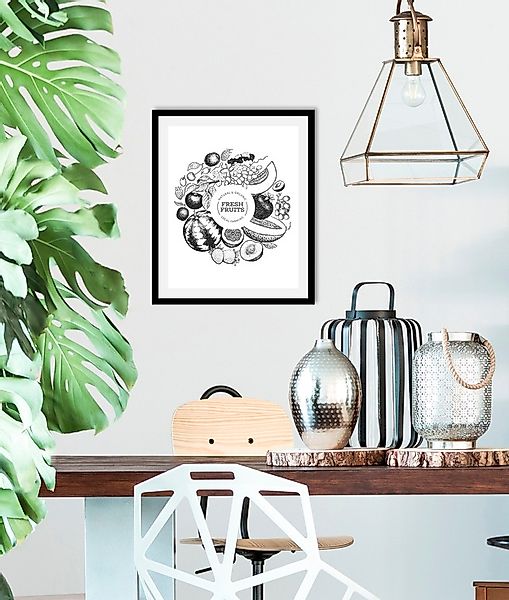 queence Bild »Fresh Fruits«, Obst-Obst Bilder-Essen-Lebensmittel-Kunst-Abst günstig online kaufen