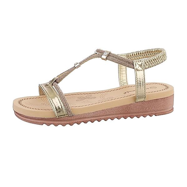 Ital-Design Damen Freizeit Riemchensandalette (85960560) Keilabsatz/Wedge günstig online kaufen