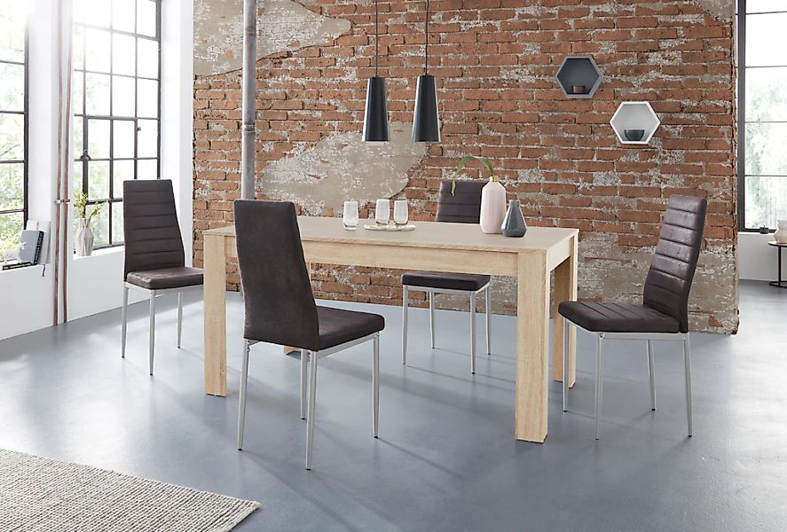 INOSIGN Essgruppe "Lynn160/Kate" Set, 5 Stk. tlg. Tisch mit 4 Stühlen, Bela günstig online kaufen