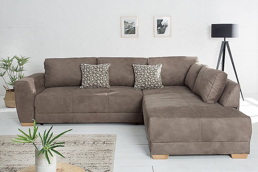 riess-ambiente Ecksofa NORWAY 255cm taupe, mit günstig online kaufen