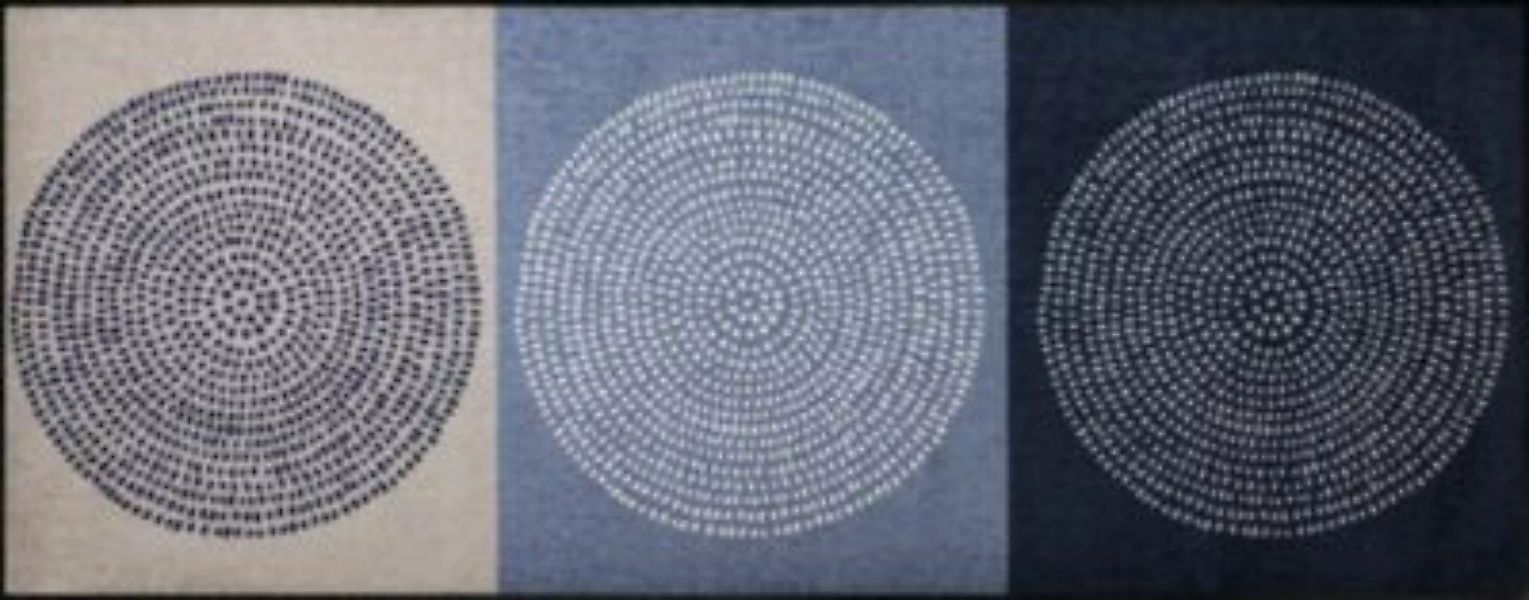 Salonloewe Fußmatte blau Gr. 75 x 150 günstig online kaufen